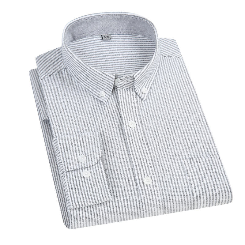 남성용 5XL 옥스포드 100% 면 긴팔 셔츠, 비즈니 - Oxford Cotton Casual Shirt Business 리뷰 및 가격