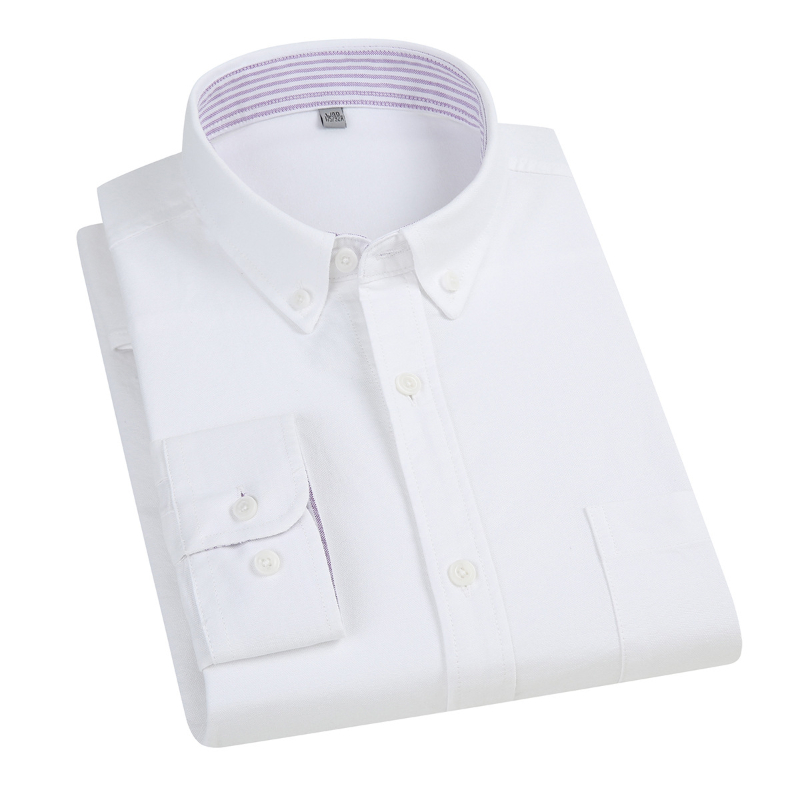 남성용 5XL 옥스포드 100% 면 긴팔 셔츠, 비즈니 - Oxford Cotton Casual Shirt Business 리뷰 및 가격