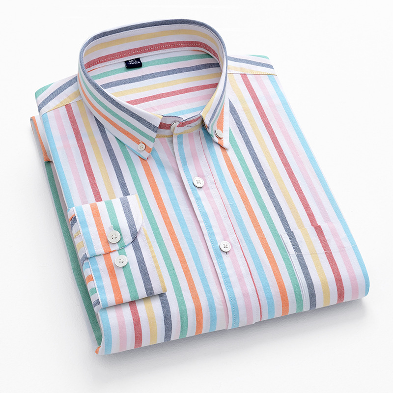 남성용 5XL 옥스포드 100% 면 긴팔 셔츠, 비즈니 - Oxford Cotton Casual Shirt Business 리뷰 및 가격