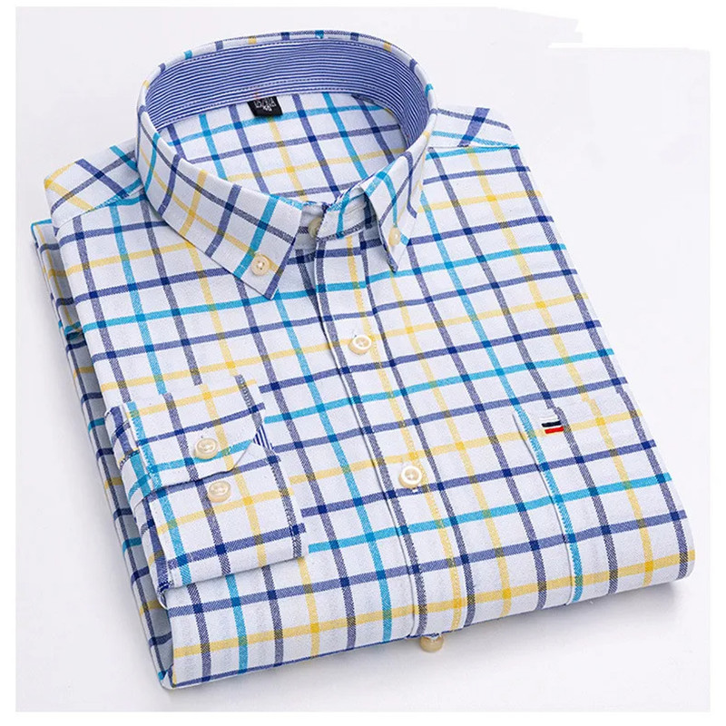 2024 신사복 셔츠 긴팔 봄 가을 옥스포드 코튼 편안 - Oxford Cotton Casual Shirt Business 리뷰 및 가격