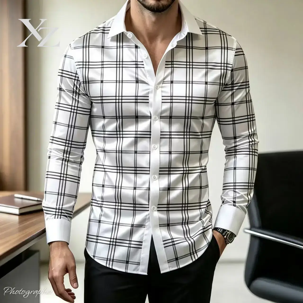 인기 상품: 남성용 슬림핏 긴팔 체크무늬 드레스 셔츠, - Mens Satin Silk Dress Shirt 리뷰 및 가격